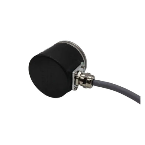 Image of Multi Turn 4096 Turn SSI Absolute Rotary Encoder With 13 Bit Position Sensor CAX60 showing side view with cable attachment.