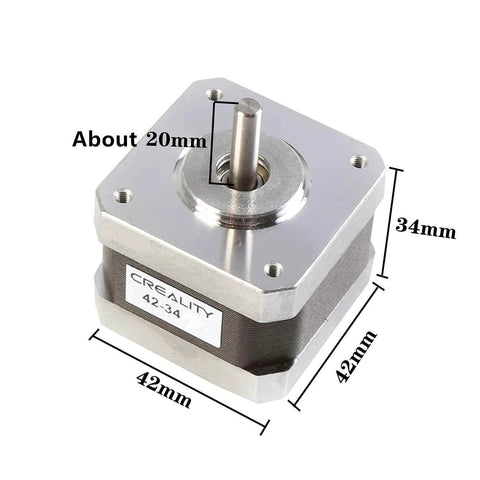 3D Printer Stepper Motor 42-34, 2 Phases 0.8A 1.8 Degrees 0.4 N.M for Ender-3 X/Y/Z Axis and CR-10 Series Z Axis