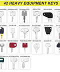 Master 42 Key Heavy Equipment Ignition Key Set For Construction Machines With Wide Compatibility Across Major Brands
