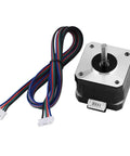 42BYGH34 Bipolar Stepper Motor 1.8 Degree 12V 1.3A 0.30Nm with cables for 3D printers, showing motor and wire connectors.