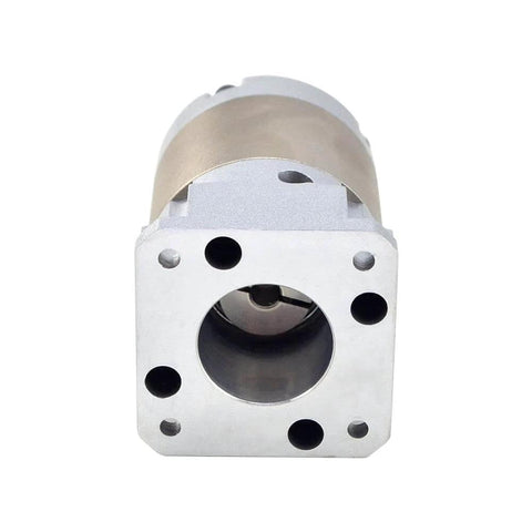 Front view of ✝️ Gearbox 42 mm Shaft Size 1-Pack Planetary Gearbox Gear Ratio for power transmission with strong housing