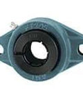 Front view of UEFLX10-31 2-Bolt Flange Sealed Ball Bearing Insert, 1-15/16 in (49.21 mm) I.D., Cast Iron Housing, Medium Accu-Loc