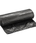 Liner HD trash bag roll, 24x32 inches, black, 0.80–1 mil, 500/CS, front view