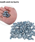 M8x1 25 Grease Nipple Fittings 45 Degree Bend Galvanized Steel in hand and pile, 50 Pack