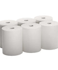 Sam Delicare premium virgin paper towel roll, hard wound, 8in x 600ft, 6 rolls