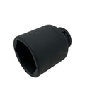 Front Wheel Bearing Retaining Nut Socket 46mm for BMW Pro Grade Heavy Duty Automotive Tool, black finish, side view