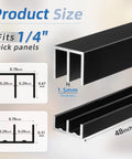 48 Inch Metal Sliding Door Track Set For Quarter Inch Panels Designed For Glass Closet Doors And Windows Rustproof Aluminum Rail