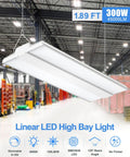Seriously Bright 480V 300W LED Linear High Bay Light With 0 To 10V Dimming For Warehouse 45,000 Lumens 5000K Daylight