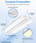 Seriously Bright 480V 300W LED Linear High Bay Light With 0 To 10V Dimming For Warehouse 45,000 Lumens 5000K Daylight