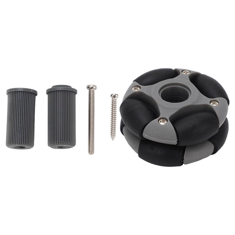 48mm Omnidirectional Wheel Double Row Multi Directional Wheel Replacement 14036 for Robot Industry with mounting screws