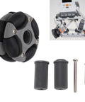 48mm Omnidirectional Wheel Double Row Multi Directional Wheel Replacement 14036 for Robot Industry with accessories