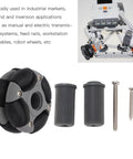 48mm Omnidirectional Wheel Double Row Multi Directional Wheel Replacement 14036 for Robot Industry shown with installation components