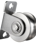 48mm Cable Pulley Wheel Wall Mount, Bearings Inside, Stainless Steel Rope Pulley for Pulley System, Sliding Gate 1Pcs