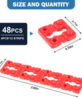 48 Piece Outlet Spacers Pack For Electrical Boxes And Wall Plates Plastic Spacers shown in size and quantity layout