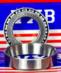 320/28X Tapered Roller Wheel Bearing 28x52x16mm set with chrome steel cone and cup parts displayed