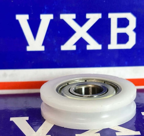 10mm Bore Bearing - 35mm Nylon Pulley - U-Groove Track Roller - 10x35x9mm