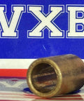 3/8" x 1/2" x 3/4" inch Bearing Bronze Cast Bushing Plain Sleeve Bearing on display against VXB backdrop