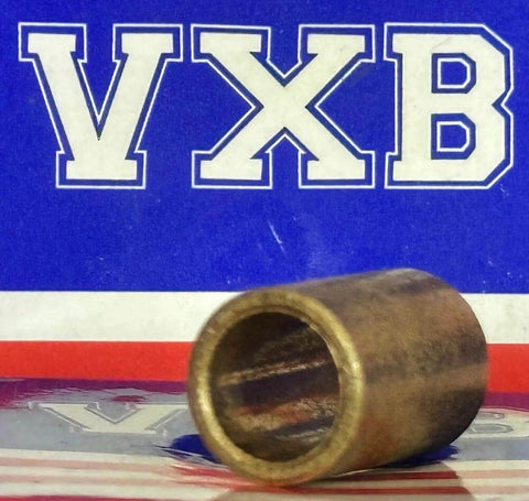 3/8" x 1/2" x 3/4" inch Bearing Bronze Cast Bushing Plain Sleeve Bearing on display against VXB backdrop