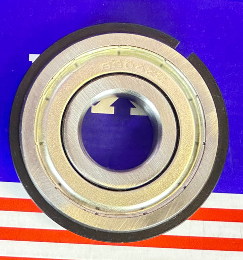 6304ZZNR Shielded Bearing with snap ring groove + a snap ring  20x52x15