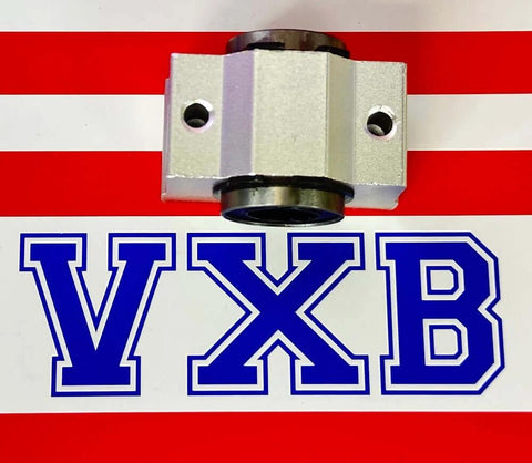 12mm Slide Unit Ball Bushing Block Linear Motion on a red and white background with VXB logo.