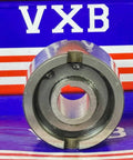 Front view of NF15 15mm Freewheel Clutch - One-Way Roller Type - Backstop/Overrunning 15x47x30mm with metal finish.