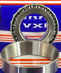 33108 Tapered Roller Wheel Bearing 40x75x26mm made of chrome steel, showing inner cone and outer cup components separately.