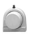 1 Pack Zinc Pillow Block Bearing with Wide Set Screw and Black Insert, Single Row Ball Bearing Housing for Shaft Support TB-style Flange Mount