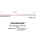 Diagram of 4 Foot Ground Rod With 15 Foot 12 AWG Tinned Copper Ground Wire UL Listed For Electric Fences Antennas Satellite Dishes