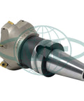 Beefy 4 Inch 90 Degree Indexable Face Mill With BT40 Arbor APKT1604 Inserts Included 6 Flutes Heavy Duty CNC Milling Cutter