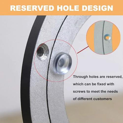 Close-up of 4 Inch Aluminum Alloy Lazy Susan Swivel Bearing showing reserved hole design for secure installation.