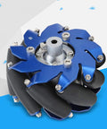 4 Inch Mecanum Wheel Omnidirectional Aluminum Drive Wheel With TPU Rollers For Robot Chassis Left Drive Wheel High Hardness Plastic