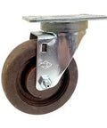 High Temp Nylon Wheel Bakery Swivel Caster with Large Top Mount Plate Zinc Coated Heavy Duty 300 Lb Capacity for Oven Racks