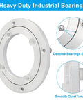 4 Inch Lazy Susan Bearing Heavy Duty Aluminum Turntable Plate Silent Rotating Base with smooth ball bearing design