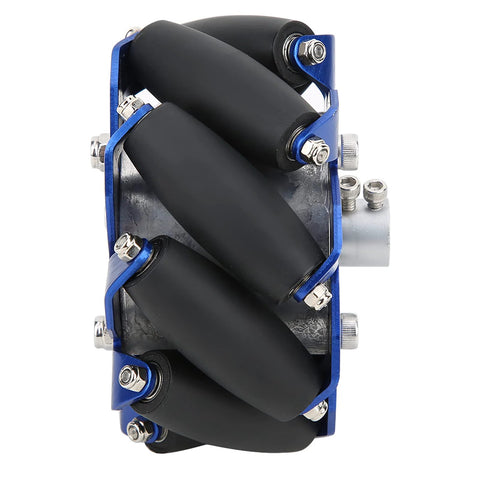 4 Inch Mecanum Wheel Right Side Aluminum Omnidirectional Wheel With TPU Rubber Rollers 45 Degree Industrial Robot Part