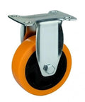 4" inch Caster Wheel 154 Lbs Rigid PVC - Top Plate Mount for smooth motion and stable alignment, front view