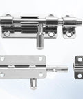 Pack Of 8 4 Inch 304 Stainless Steel Slide Bolt Latches Sliding Lock For Doors Gates Windows Cabinets And Sheds Includes 48 Screws