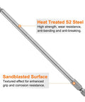 4 Pcs Ball End Hex Screwdriver Bits 4mm H4.0 With 1/4 Inch Hex Shank 150mm Long Magnetic Ball Head Industrial Grade S2 Steel Metric