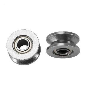 4mm Bore Bearing with 13mm Shielded Pulley V Groove Track Roller Bearing 4x13x6mm - VXB Ball Bearings