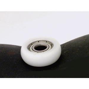 4mm Bore Bearing with 16mm White Plastic Tire 4x16x6mm - VXB Ball Bearings