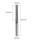 4mm Solid Carbide Chucking Reamer For Lathe Machines With 4 Spiral Flutes And Straight Shank H7 Precision Hole Reaming Tool