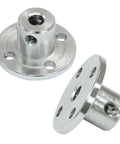 Rugged 4mm flange shaft couplings in a 4-pack provide precise, secure alignment for RC motors, featuring iron construction.