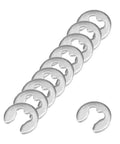 4mm External Circlips C Clip Retaining Rings for Shafts in 304 Stainless Steel with Inner Diameter One Point Five Millimeters and Thickness One Millimeter Opening Width One Point Two Millimeters Heavy Duty Snap Ring Pack of 100 Pieces Uxcell