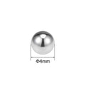 4mm Stainless Steel Bearing Balls G100 Precision, 304 Stainless, 50 Pack, Smooth Surface, Corrosion Resistant for Bearings