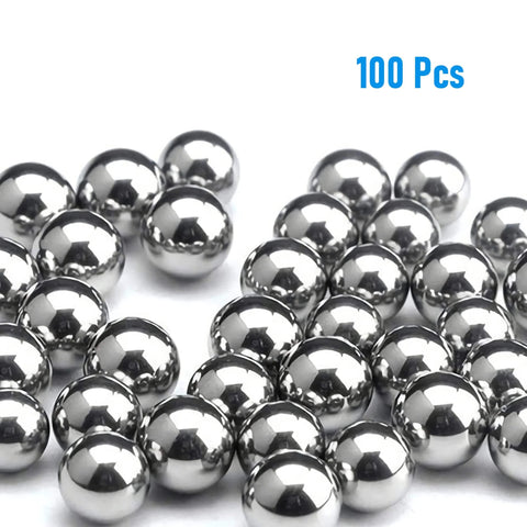 4 Mm 0.16 Inch 304 Stainless Steel Bearing Balls 100 Pcs shown in a pile, highlighting their smooth pro grade finish.