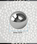 4 Mm 0.16 Inch 304 Stainless Steel Bearing Balls 100 Pcs Precision G100 Solid Balls For CNC, DIY Projects, Robotics And Machinery With Pro Grade Finish, Ultra Smooth, Corrosion Resistant.