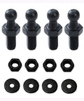 10mm Ball Studs M8 Ball Screws For Gas Struts Lift Supports Half Inch Long Shank Mounting Brackets With Hardware Pack Of 4