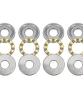 4Pcs F8-22M Miniature Thrust Ball Bearings With 8mm Bore 22mm Outer Diameter 7mm Thick Chrome Steel Brass Cage Washers
