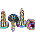 Multicolor ✝️ UHDFBDHF 4Pcs Titanium M5 18mm Self Tapping Screw T25 Torx Head Motorcycle Bolt