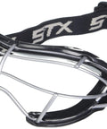 4Sight Plus S Adult Lacrosse Goggles With Silicone Padding SEI Certified, front view with wire design and adjustable strap
