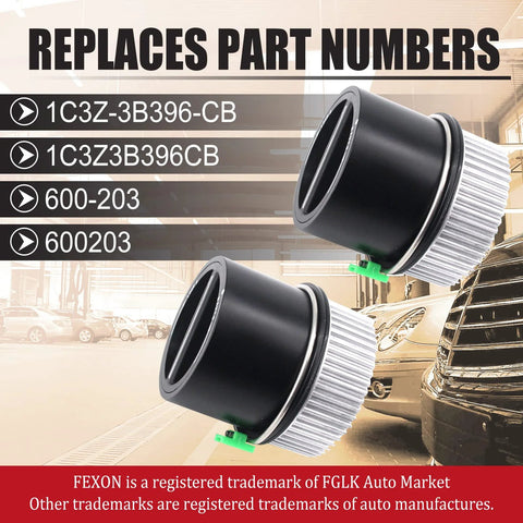 4WD Auto Locking Hub Pair Kit Replacement For Ford F-Series 1999-2004 F250 F350 F450 F550 Super Duty close-up view